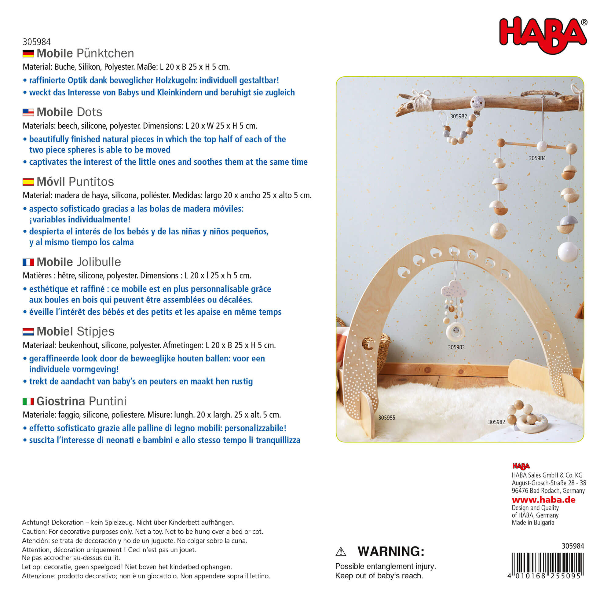 HABA Wooden Mobile Dots