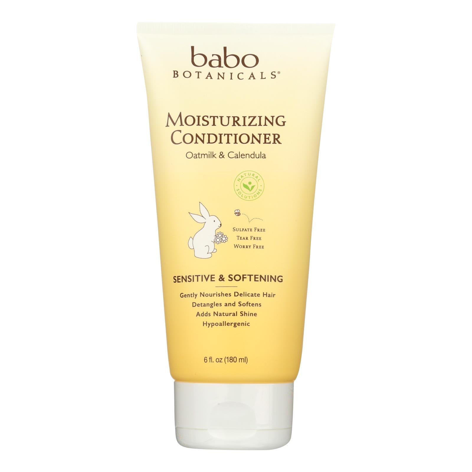 Babo Botanicals Moisturizing Conditioner tube on a white background