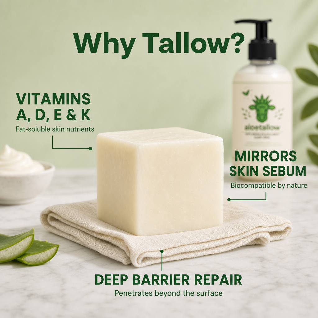 Aloetallow Tallow + Aloe Face & Body Lotion | 8 Clean Ingredients