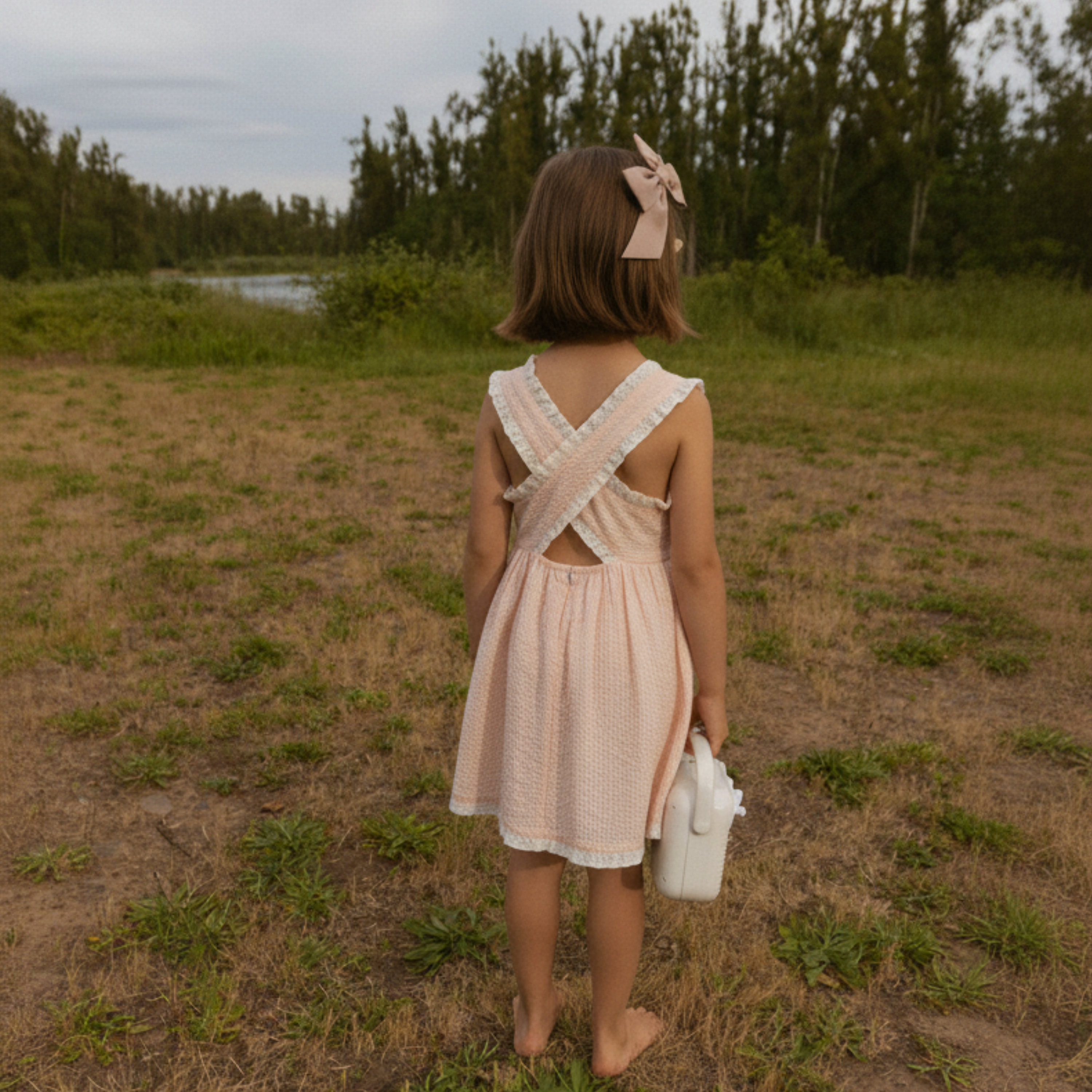Makemake Organics - Organic Cross Back Dress - Blush