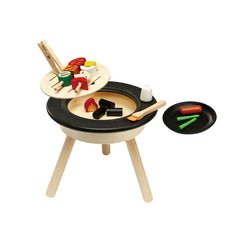 16. Wooden Pretend BBQ Grill Set