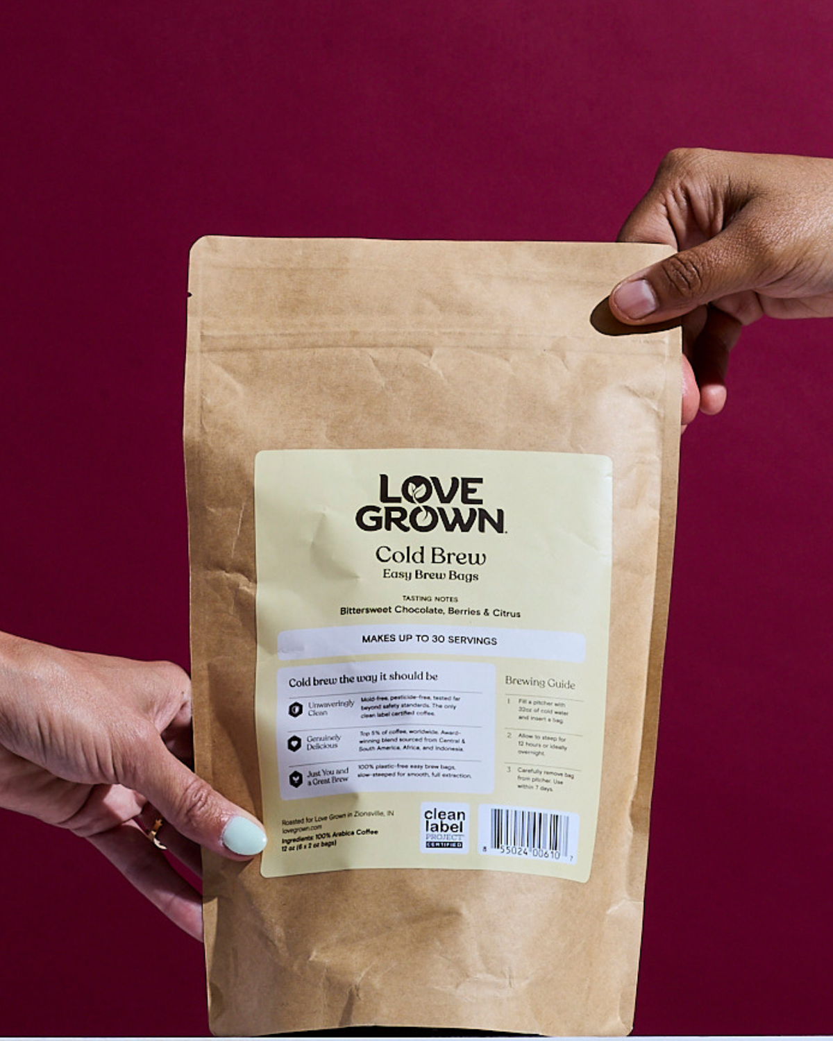 Love Grown Cold Brew Easy Brew Bags