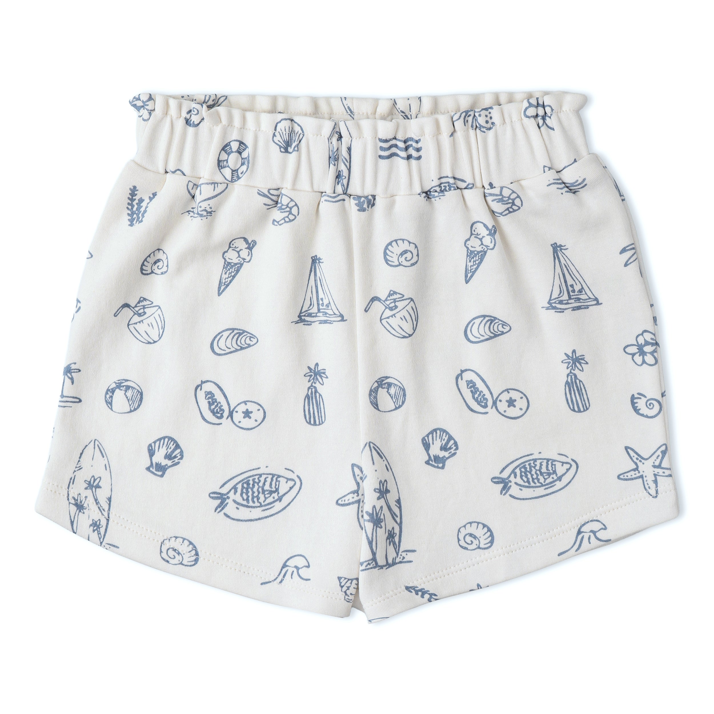 Makemake Organics - Organic Drop Shoulder Tee & Shorts Set - Coastal