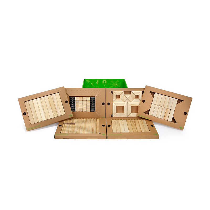 【箱付】tegu マグネティックブロックス　130ピース The Classroom Kit Magnetic Wooden Blocks Bulk Pack 130