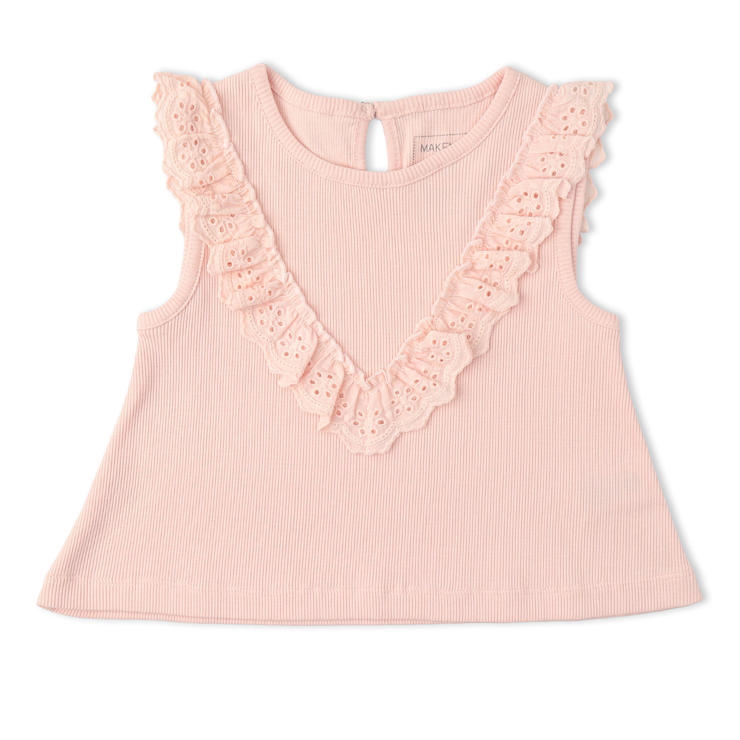 Makemake Organics - Organic Ruffle Top & Shorts Set - Blush