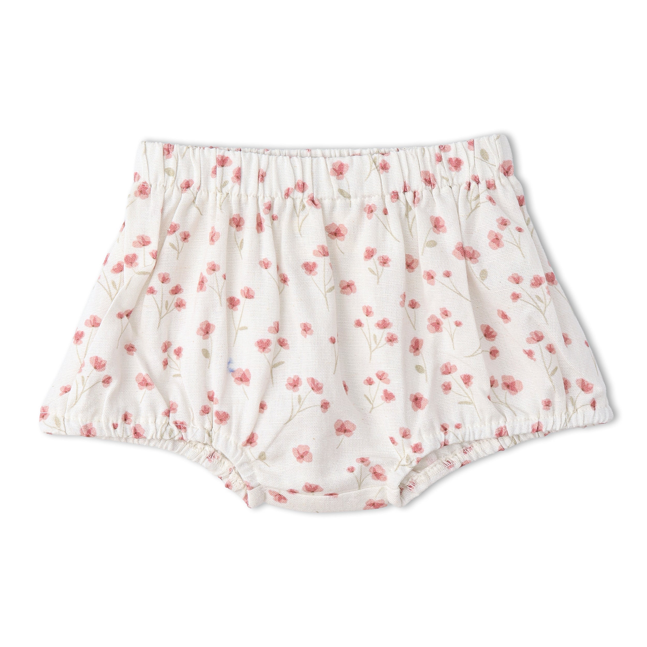 Makemake Organics - Organic Scalloped Top & Bloomers Set - Pink  Bloom