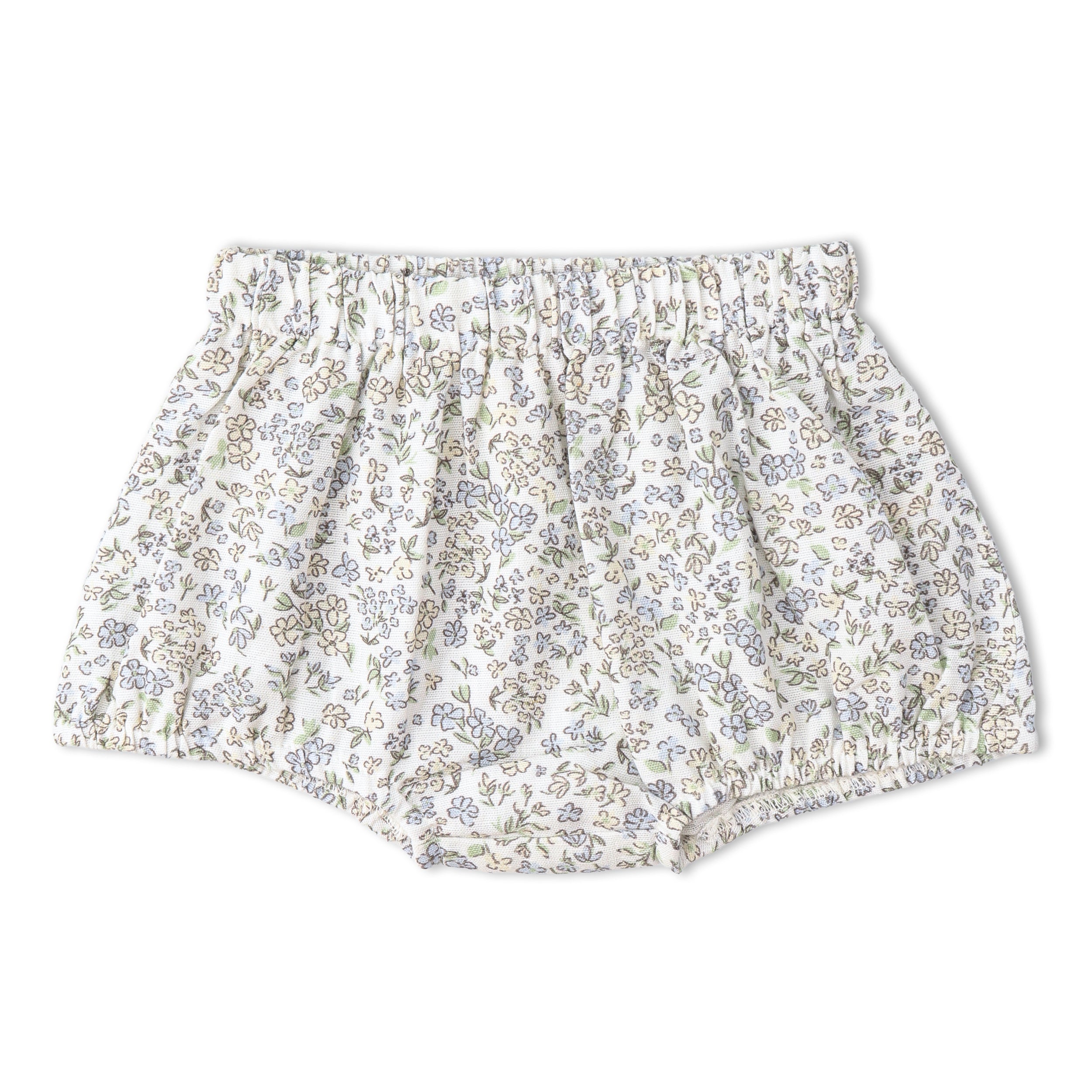 Makemake Organics - Organic Scalloped Top & Bloomers Set - Tulle Floral