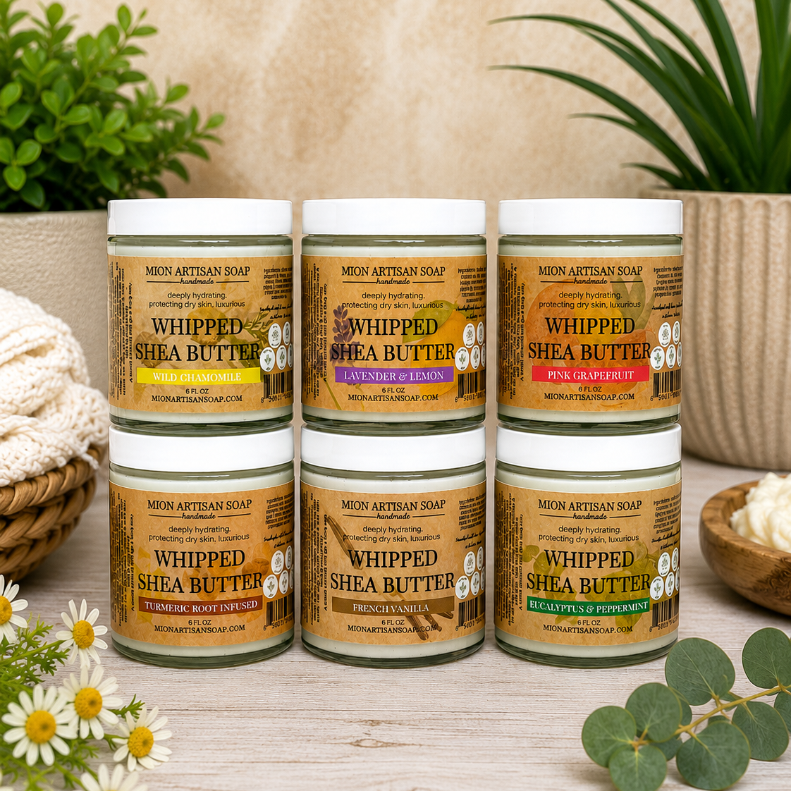 MION Artisan Soap Whipped Shea Butter | Deeply Hydrating and Rejuvenating