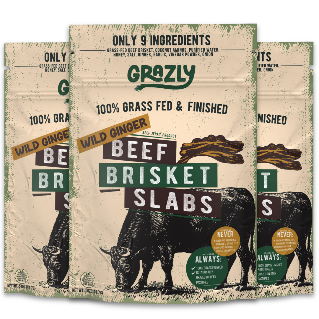 Grazly Wild Ginger Beef Brisket Slabs