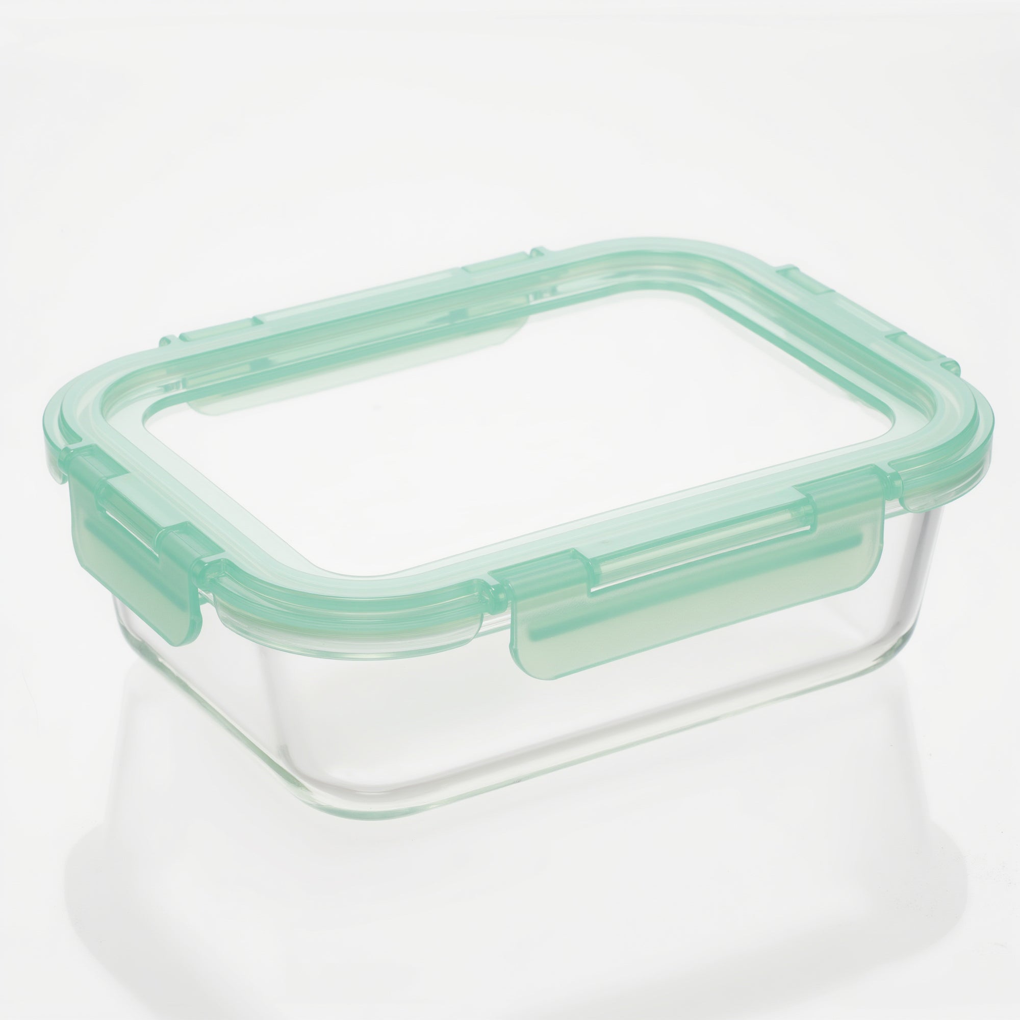 Genicook Glass Containers with Flexible Silicone Lids - Set of 3