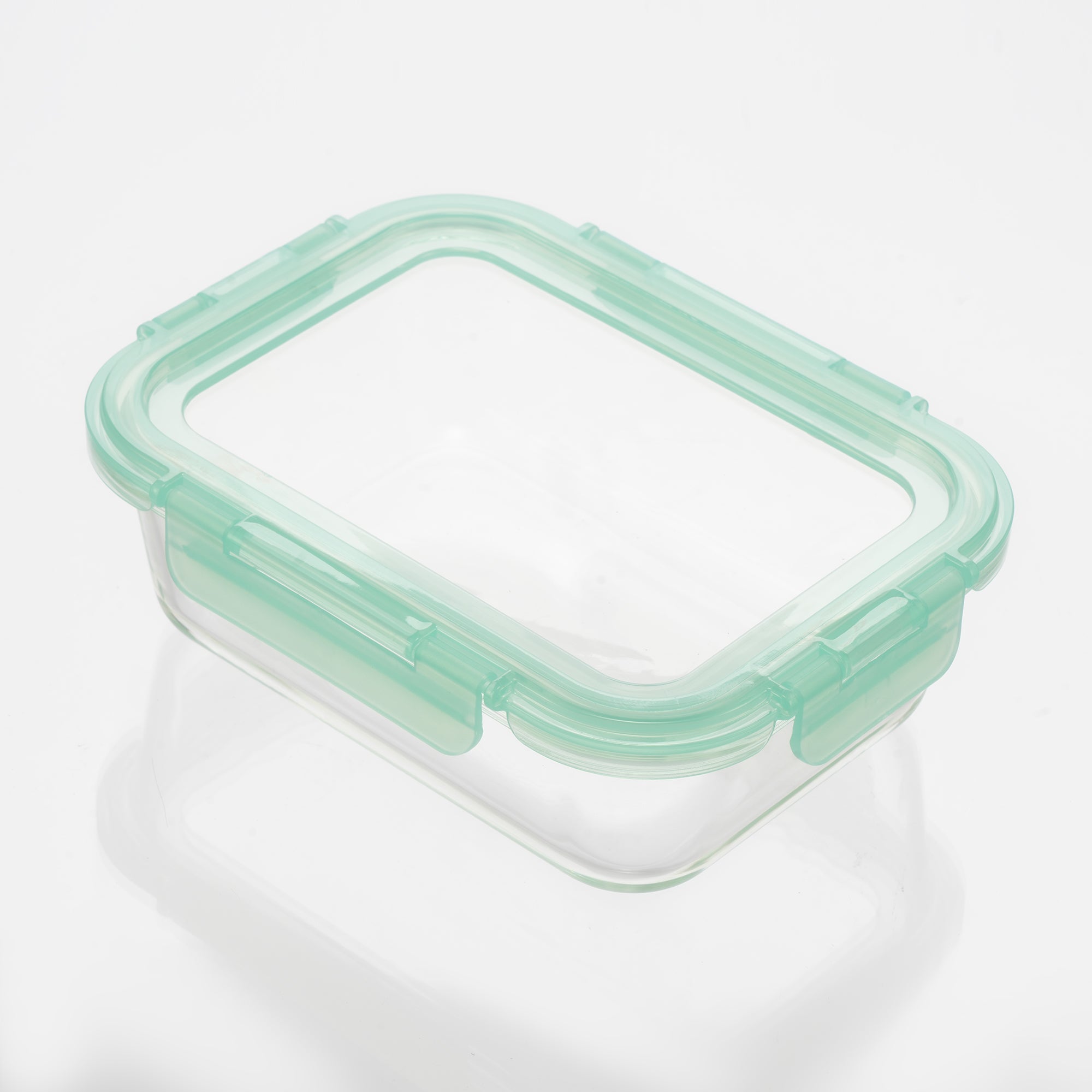 Genicook Glass Containers with Flexible Silicone Lids - Set of 3