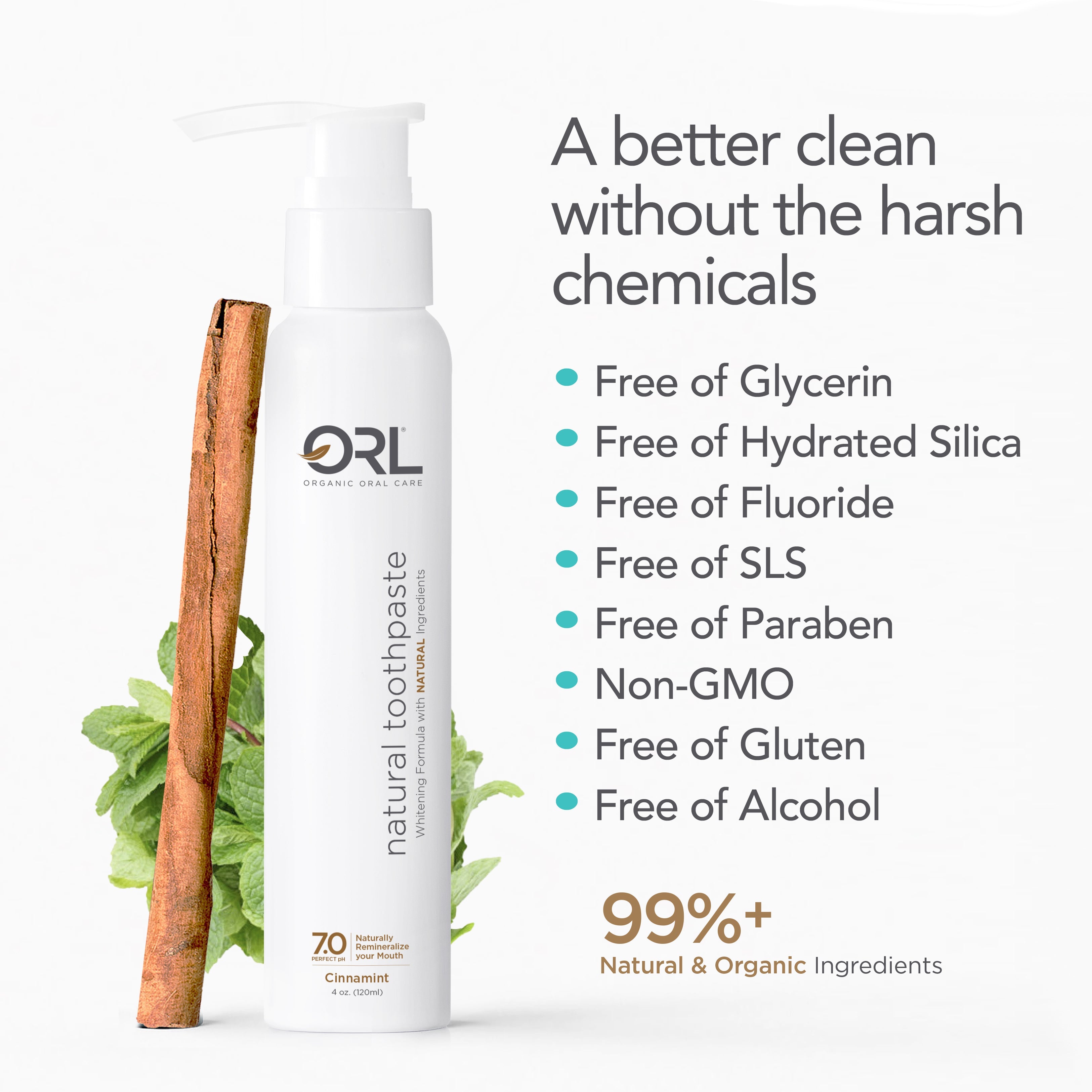 ORL Fluoride-free Toothpaste with Natural Hydroxyapatite
