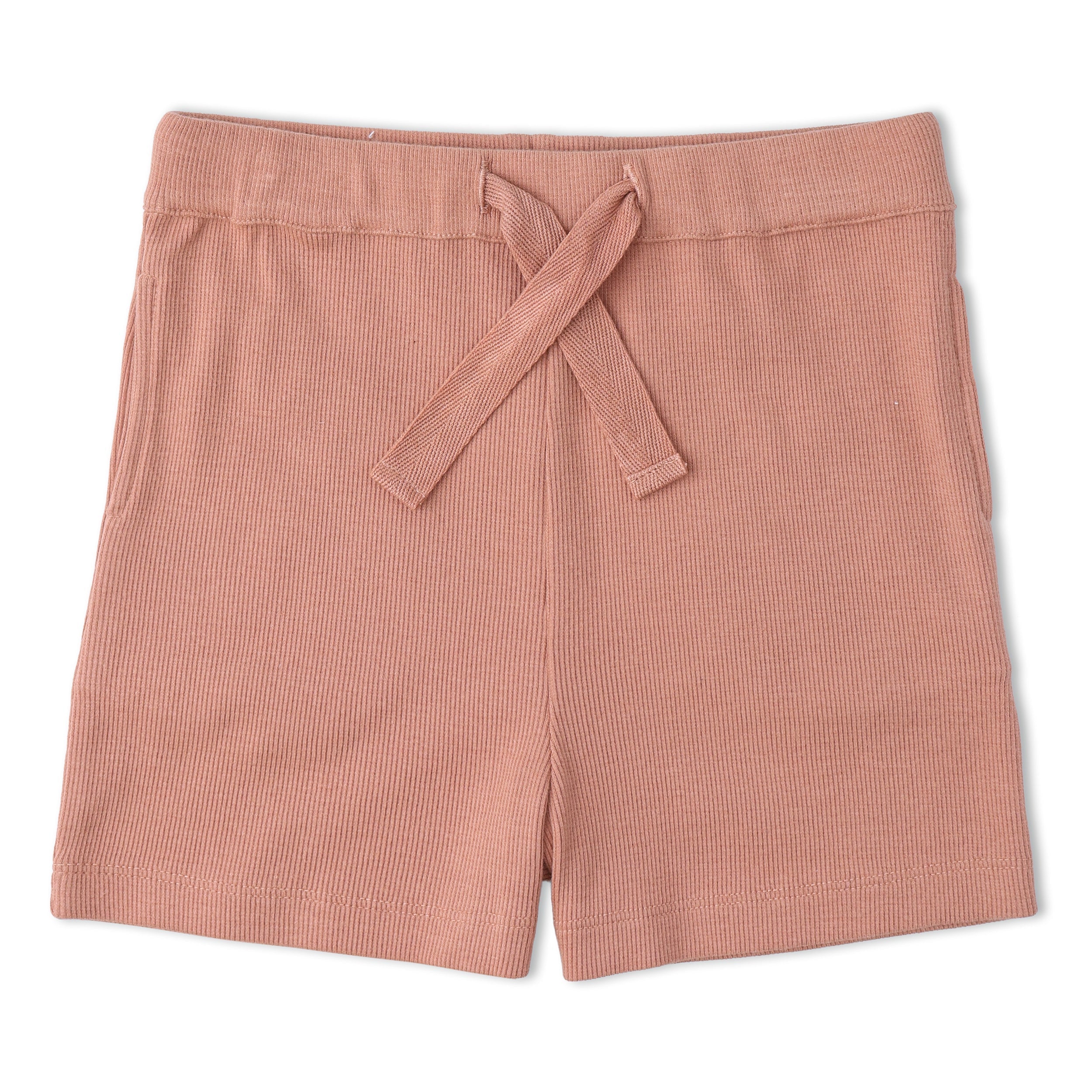 Makemake Organics - Organic Collar Tee & Shorts Set - Terra Stripes