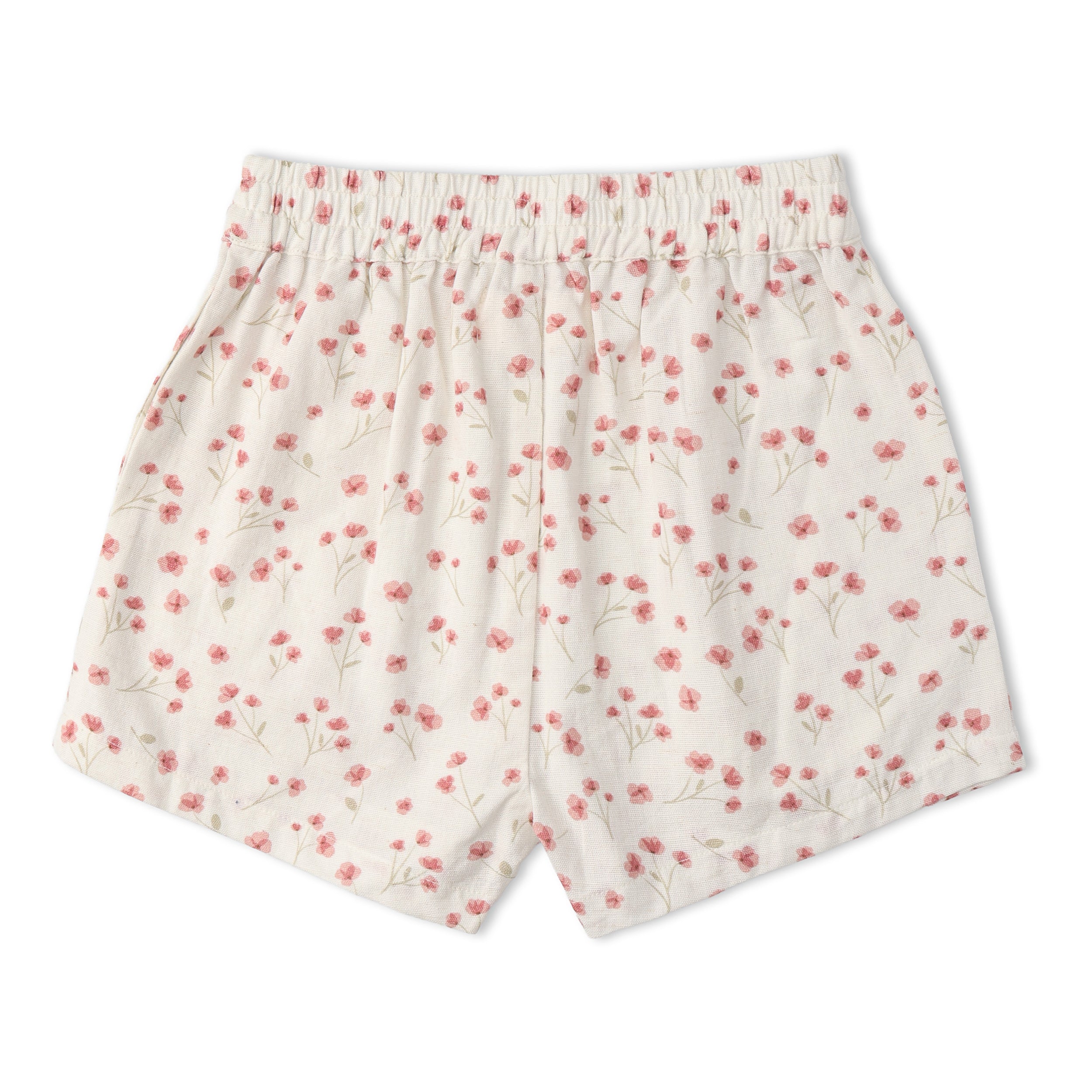 Makemake Organics - Organic Tie Up Top & Shorts Set - Pink  Bloom