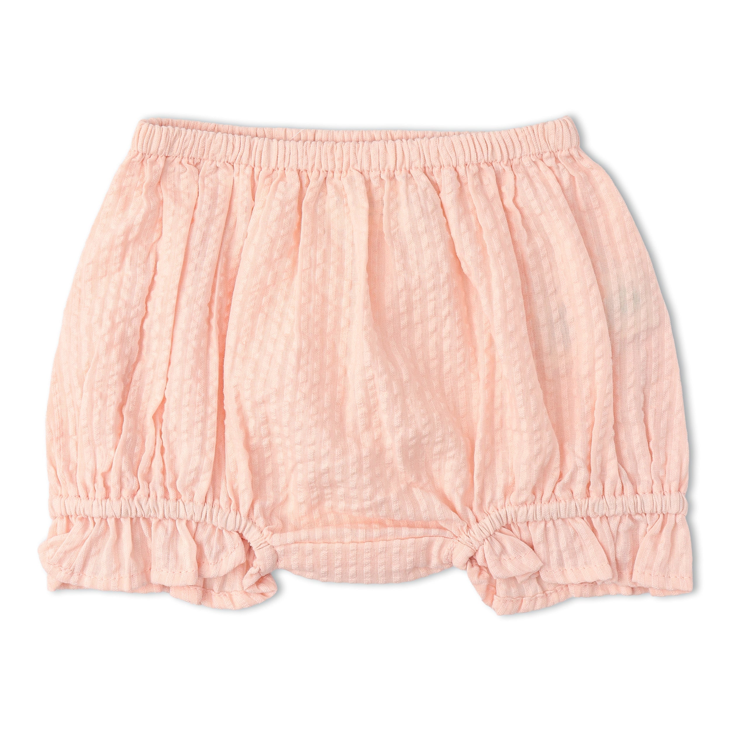 Makemake Organics - Organic Smocked Top And Bloomer Set - Blush