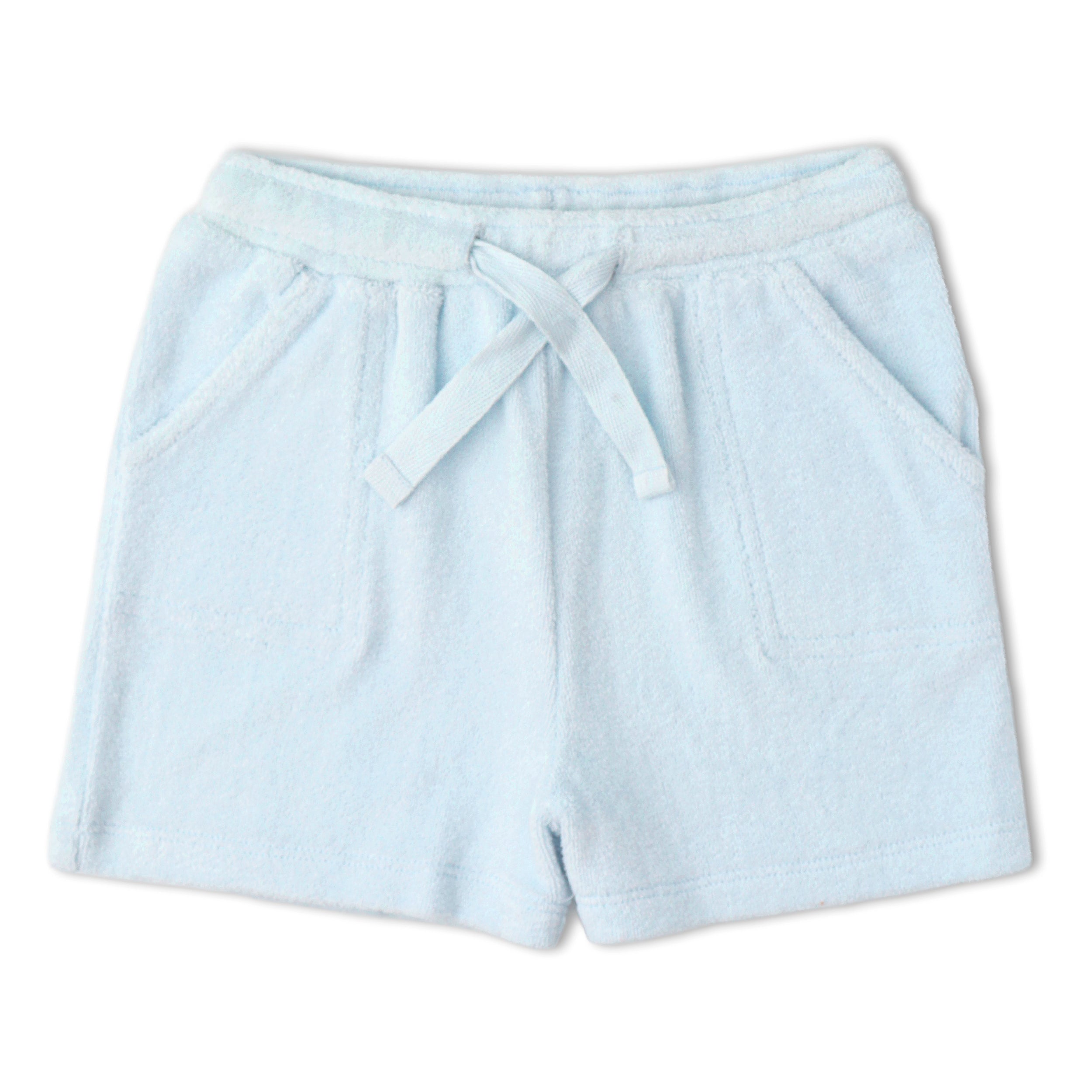 Makemake Organics - Organic Terry Tee & Shorts Set - Light Blue