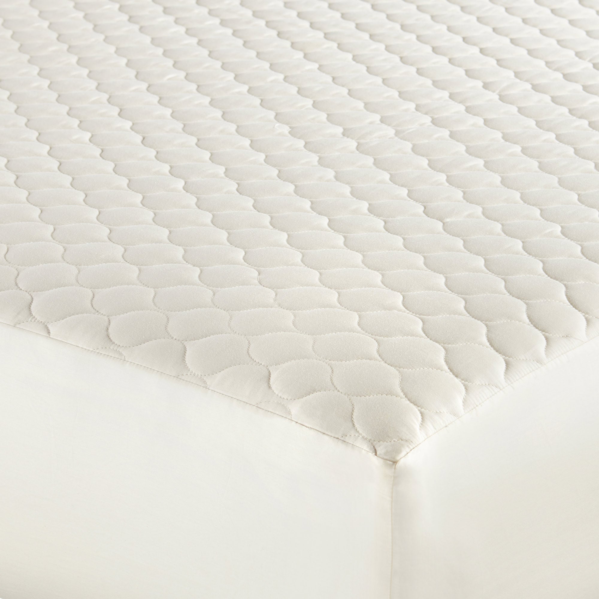 Whisper Organics Organic Cotton Quilted Mattress Pad Protector