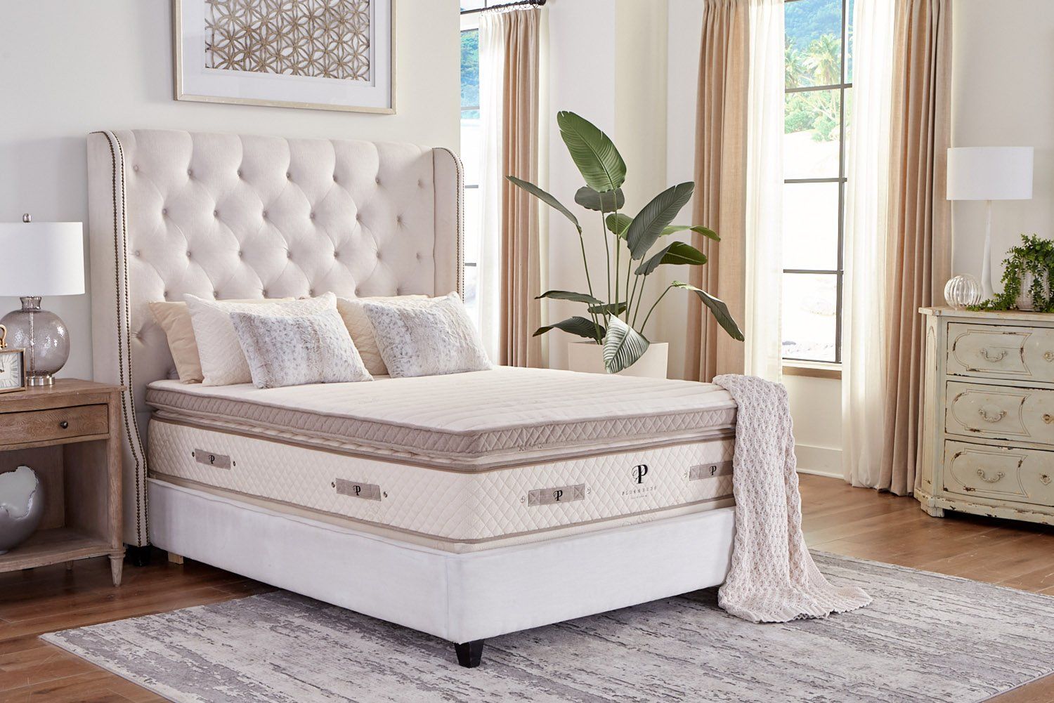 Plush Beds Quilted Organic Mattress Topper