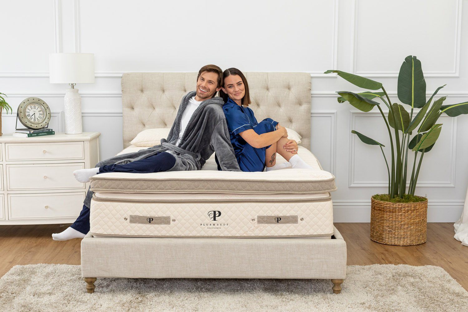 Plush Beds Quilted Organic Mattress Topper