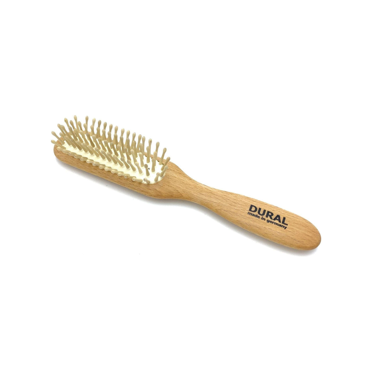 Pasteur Pharmacy Dural Hair Brush For Styling & Care Rubber Cushion with Wooden Pins Beech Wood