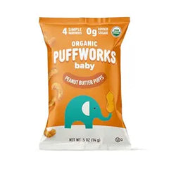 PuffWorks Baby Organic Peanut Butter Puffs