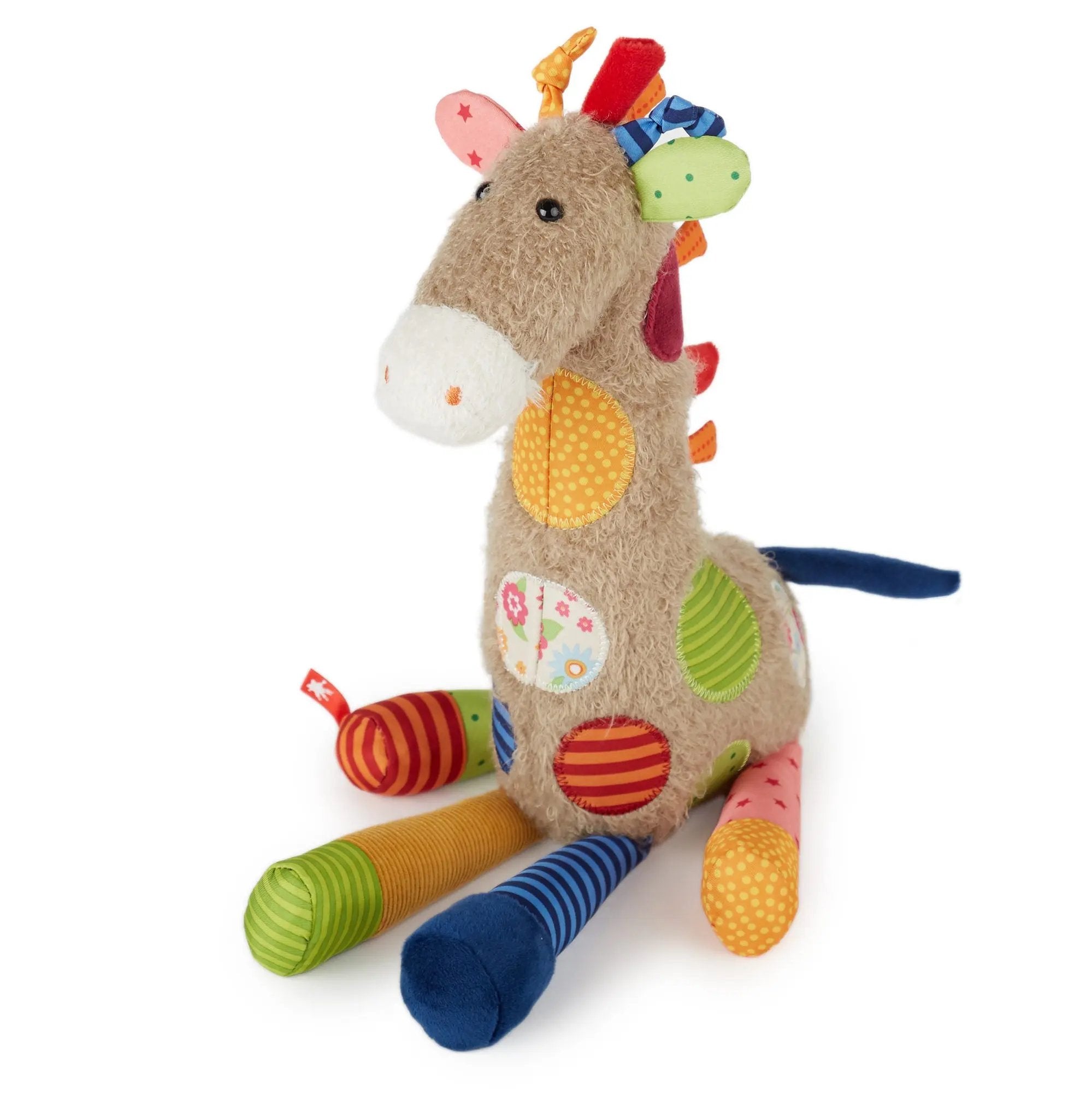 Sigikid Patchwork Giraffe Plush Toy