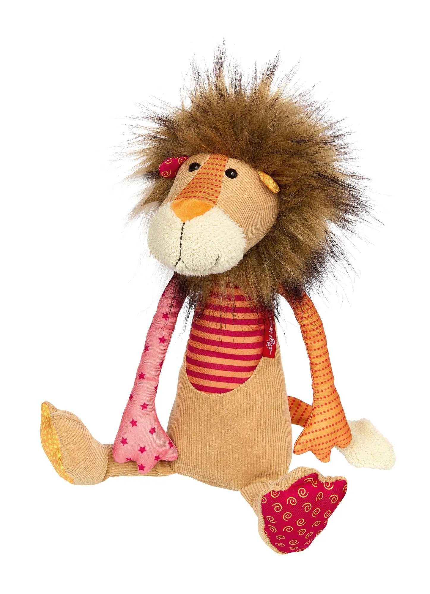 Sigikid Patchwork Lion Plush Toy