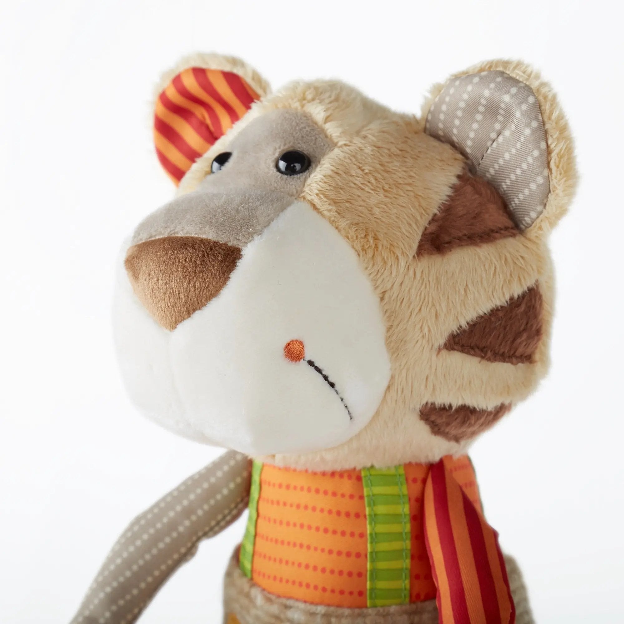 sigikid シギキッド　ハグミータイガー　Hug Me Tiger Sigikid Patchwork Tiger Plush Toy - Gimme the Good Stuff