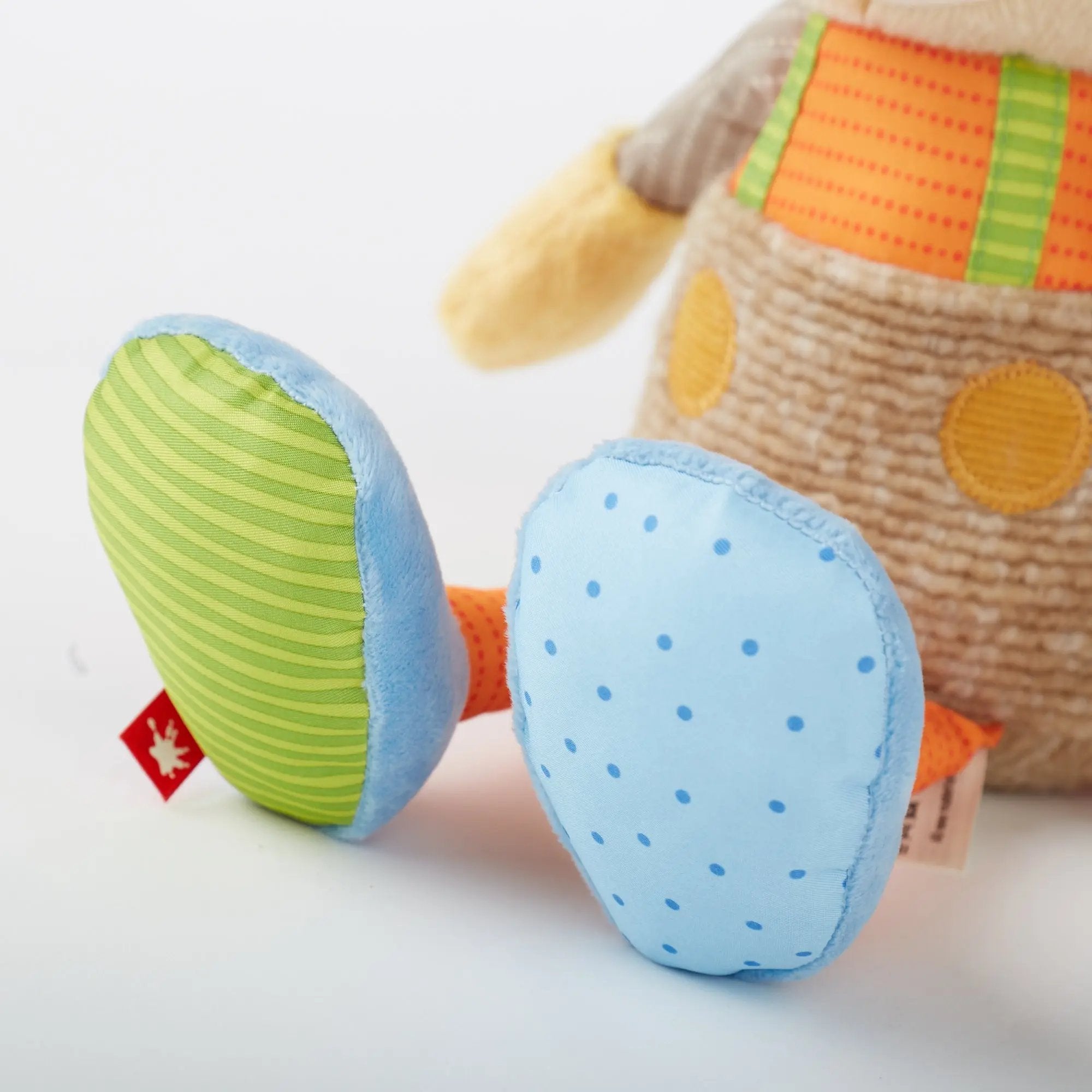 sigikid シギキッド　ハグミータイガー　Hug Me Tiger Sigikid Patchwork Tiger Plush Toy - Gimme the Good Stuff