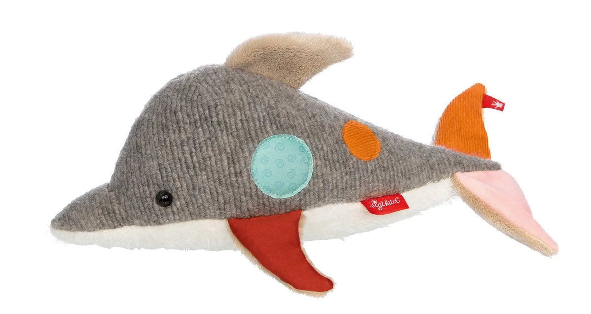 Sigikid Patchwork Dolphin Plush Toy