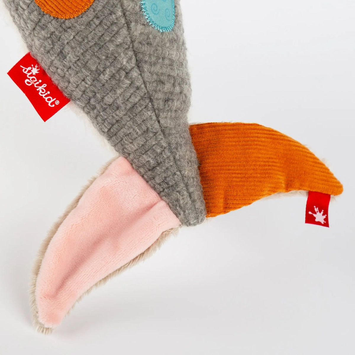 Sigikid Patchwork Dolphin Plush Toy
