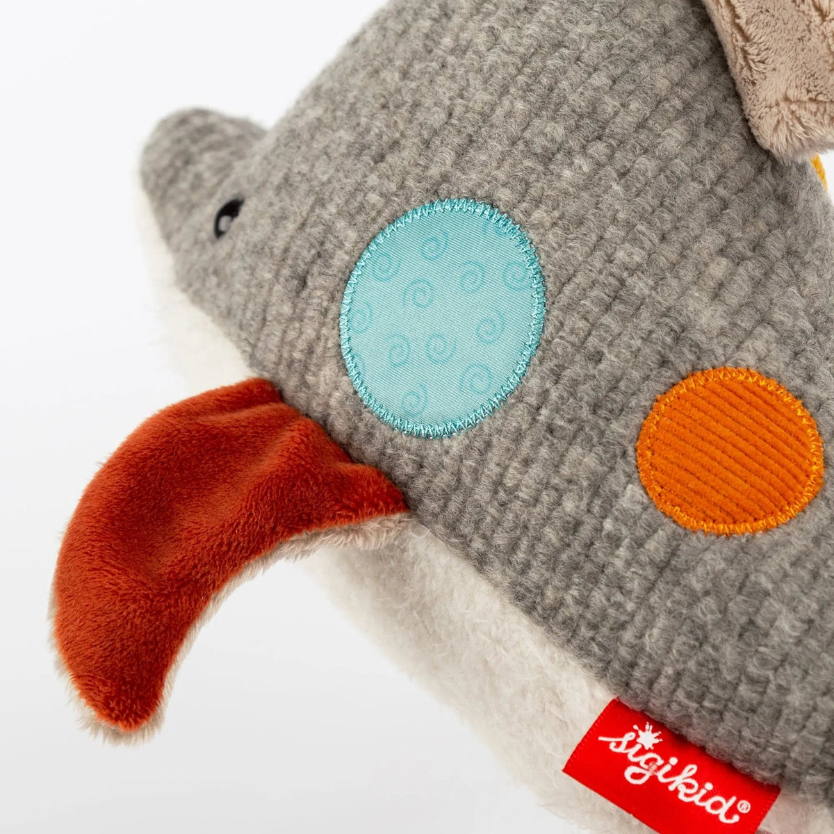 Sigikid Patchwork Dolphin Plush Toy