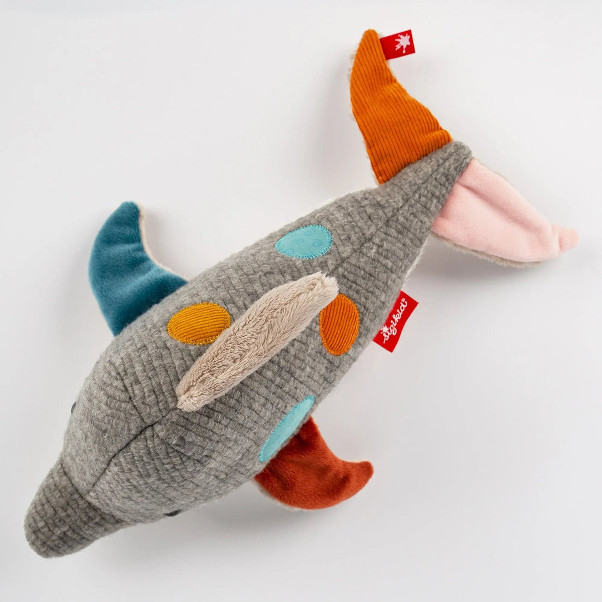 Sigikid Patchwork Dolphin Plush Toy