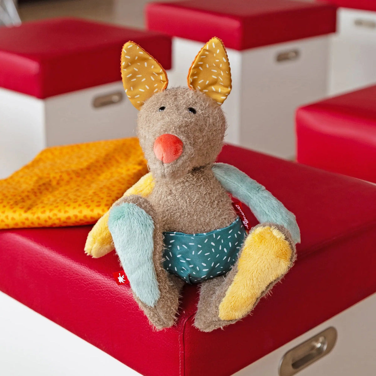 Sigikid Patchwork Kangaroo Plush Toy