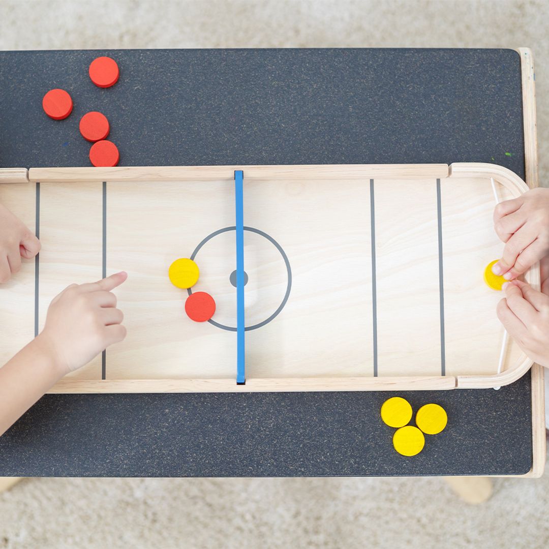 PlanToys 2-In-1 Shuffleboard Game