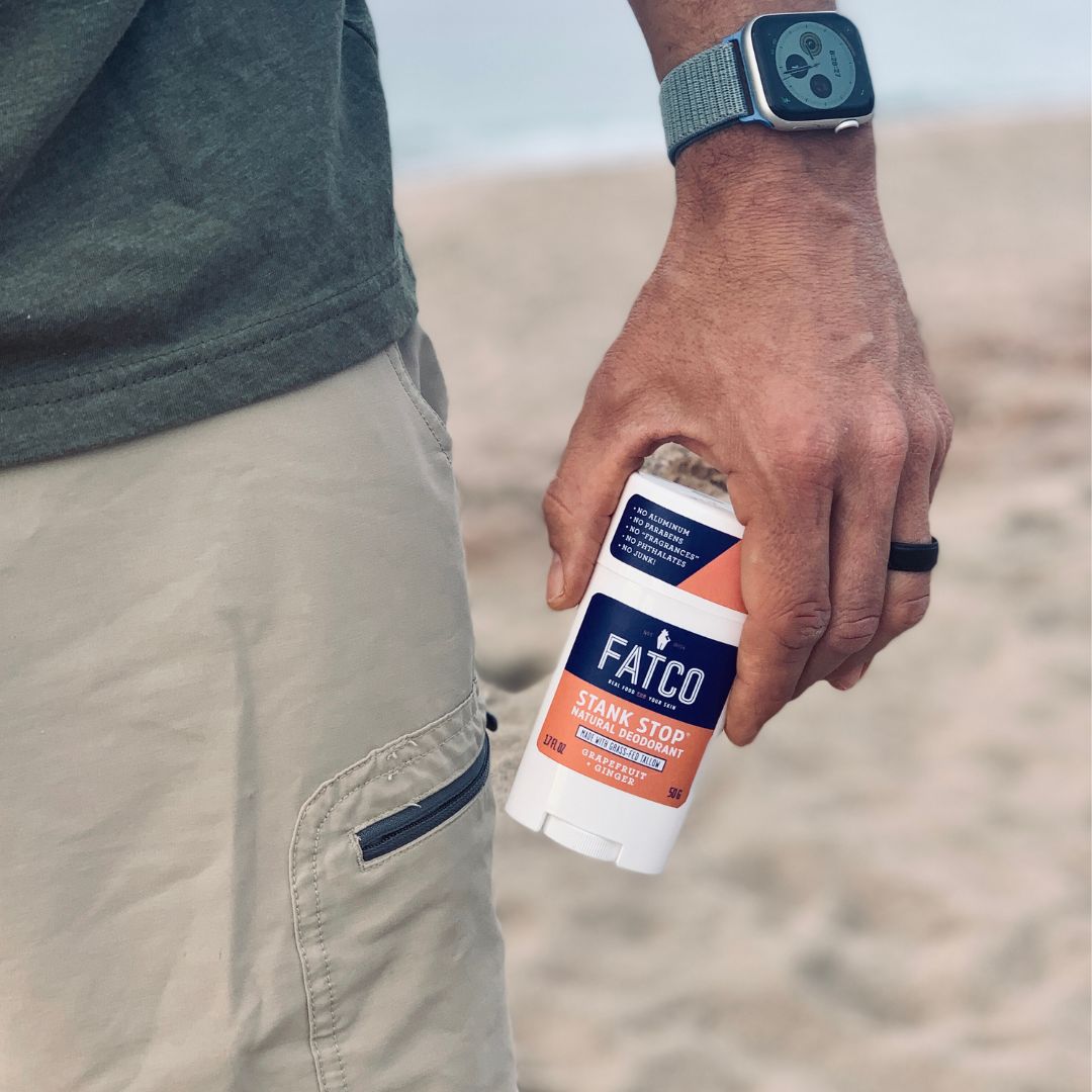 FATCO Stank Stop Deodorant Stick, Grapefruit+Ginger, 1.7 Oz