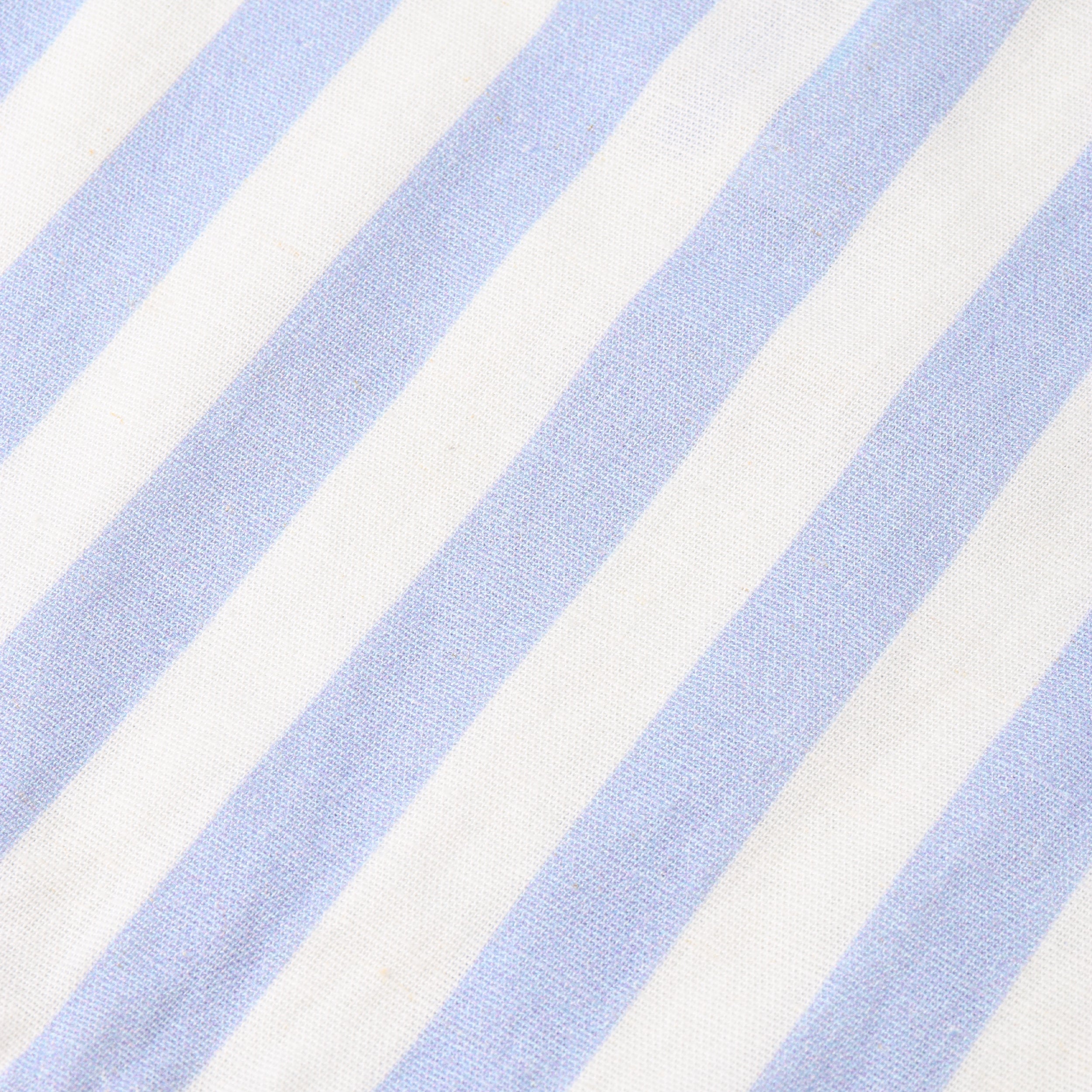 Makemake Organics - Organic Collared Romper - Blue Stripes