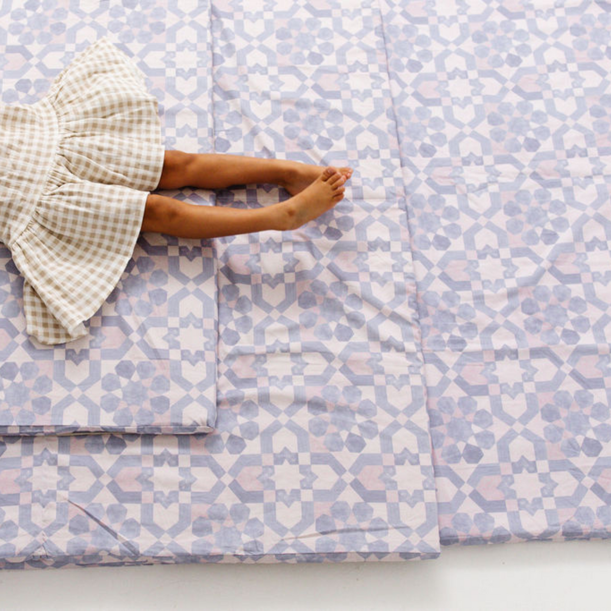 Toki Mats Blue Tile Organic Cotton Mat