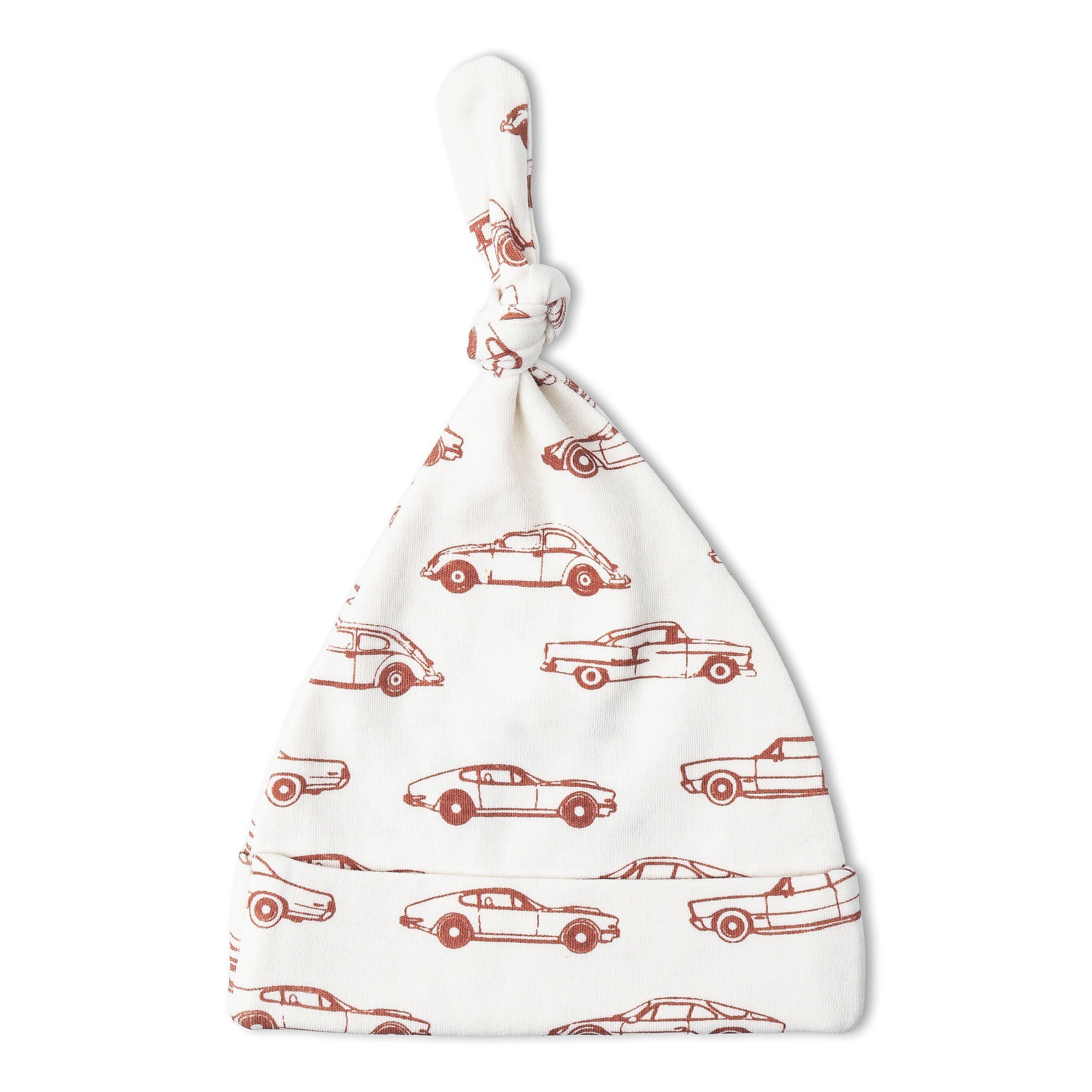 Makemake Organics - Organic Swaddle Blanket & Hat Set - Cars