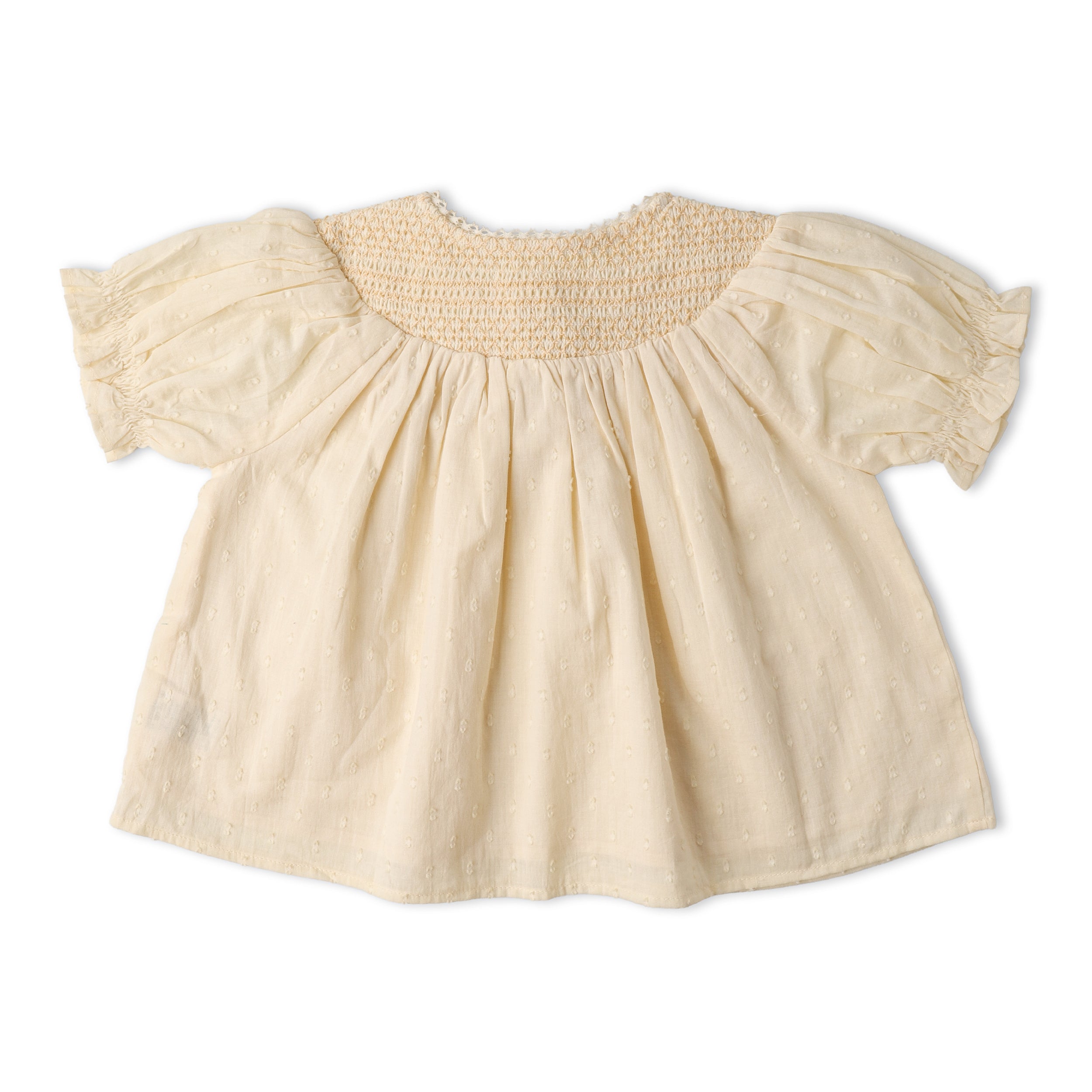 Makemake Organics - Organic Smocked Top & Shorts Set - Butter Yellow