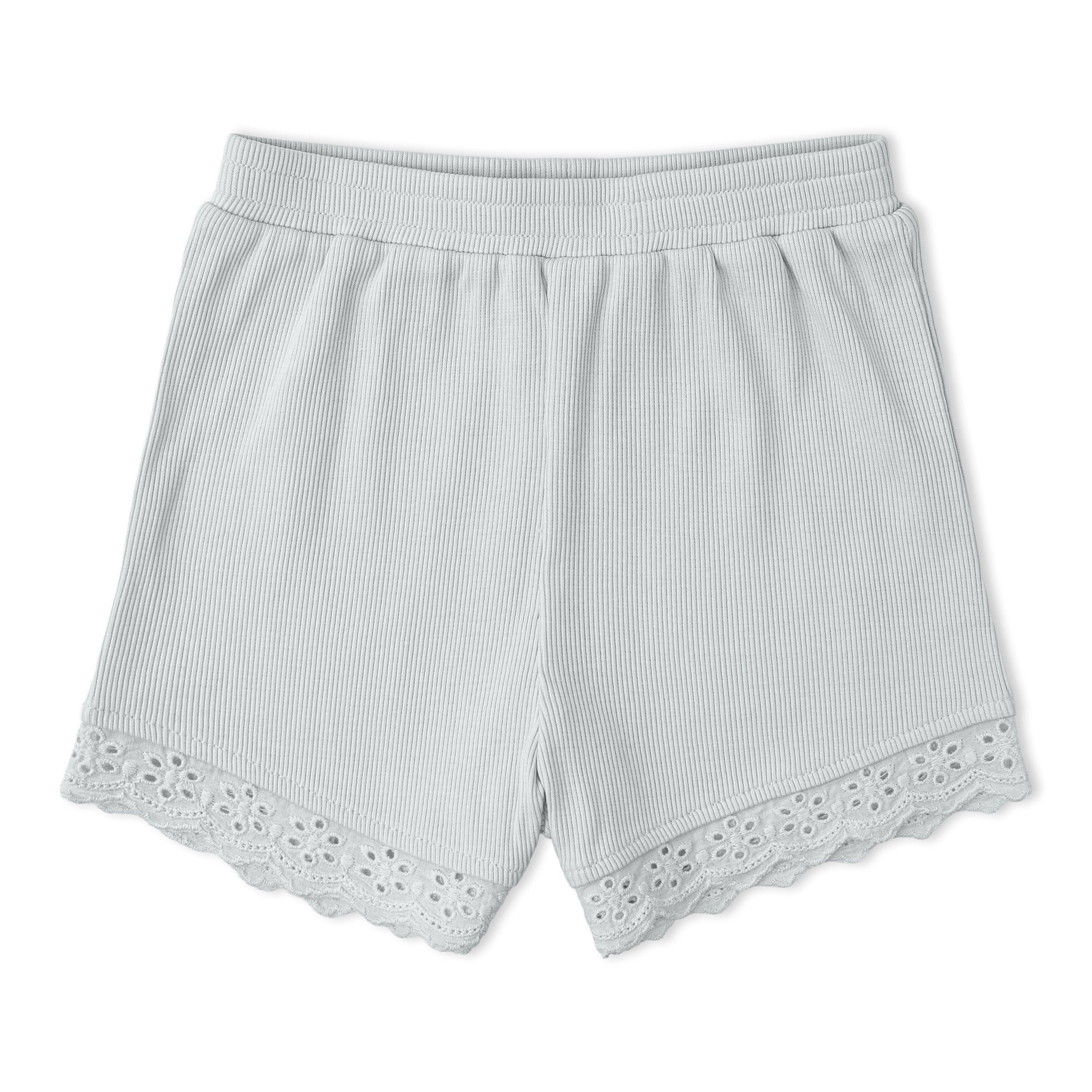 Makemake Organics - Organic Ruffle Top & Shorts Set - Fog