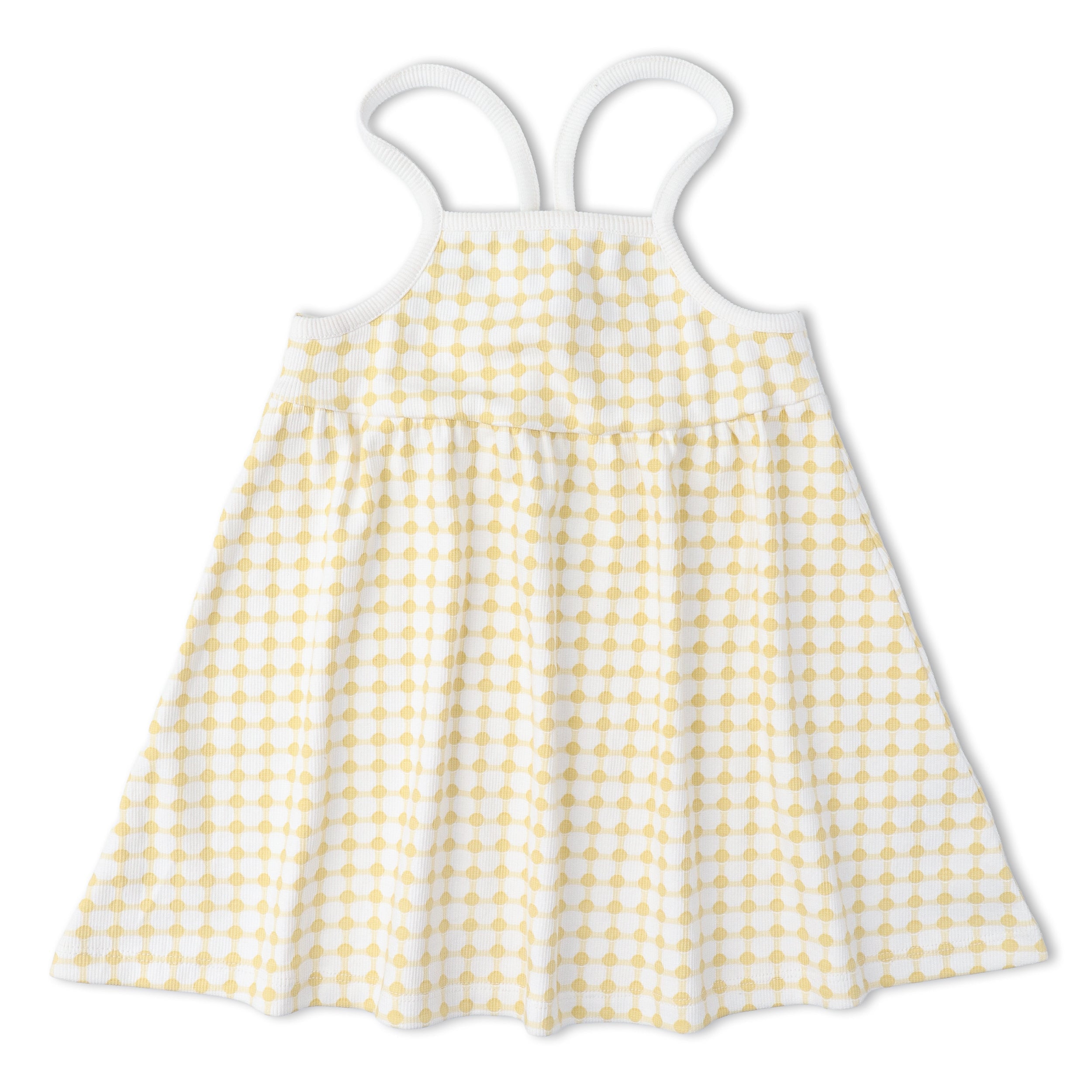 Makemake Organics - Organic Tie-Back Strap Dress - Dotty Gingham