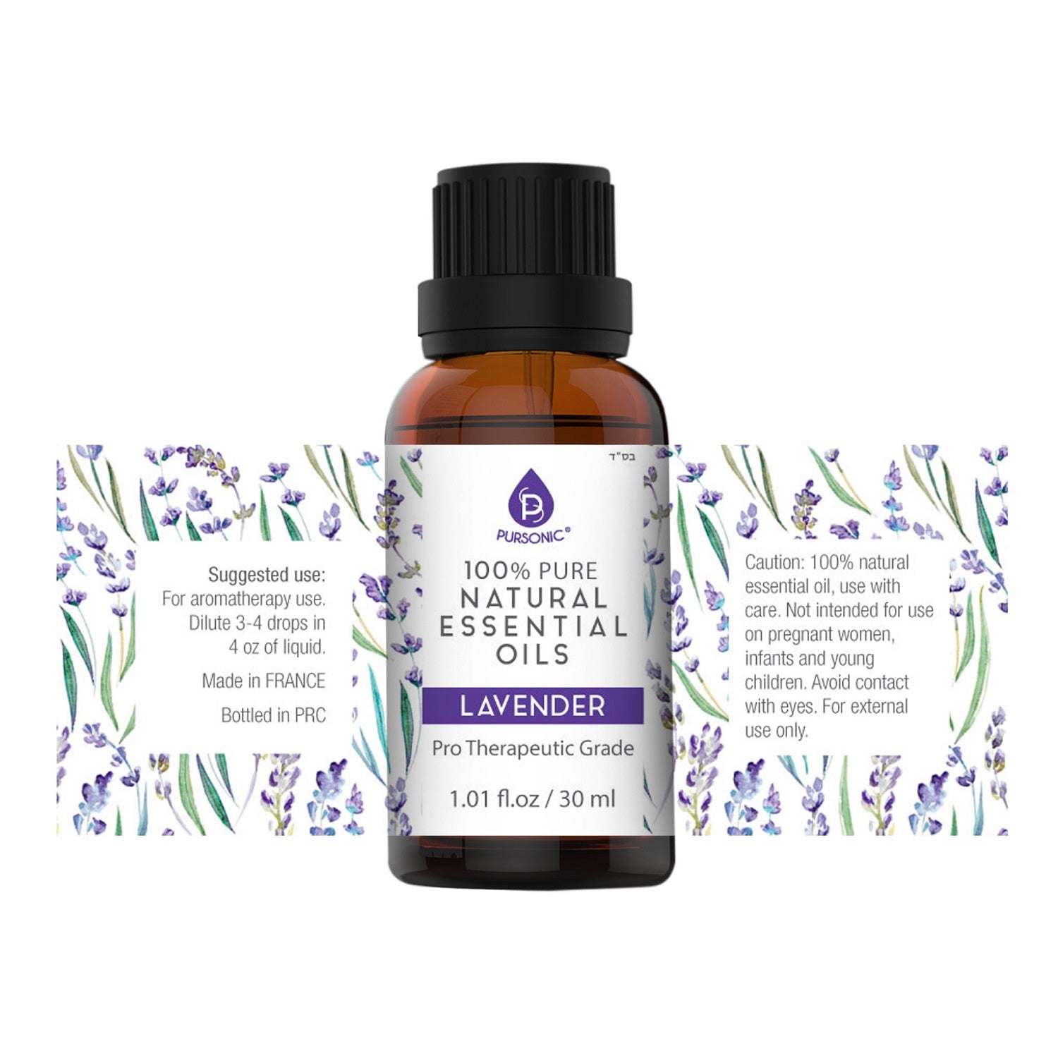 Pursonic 100% Pure & Natural Lavender Essential Oils