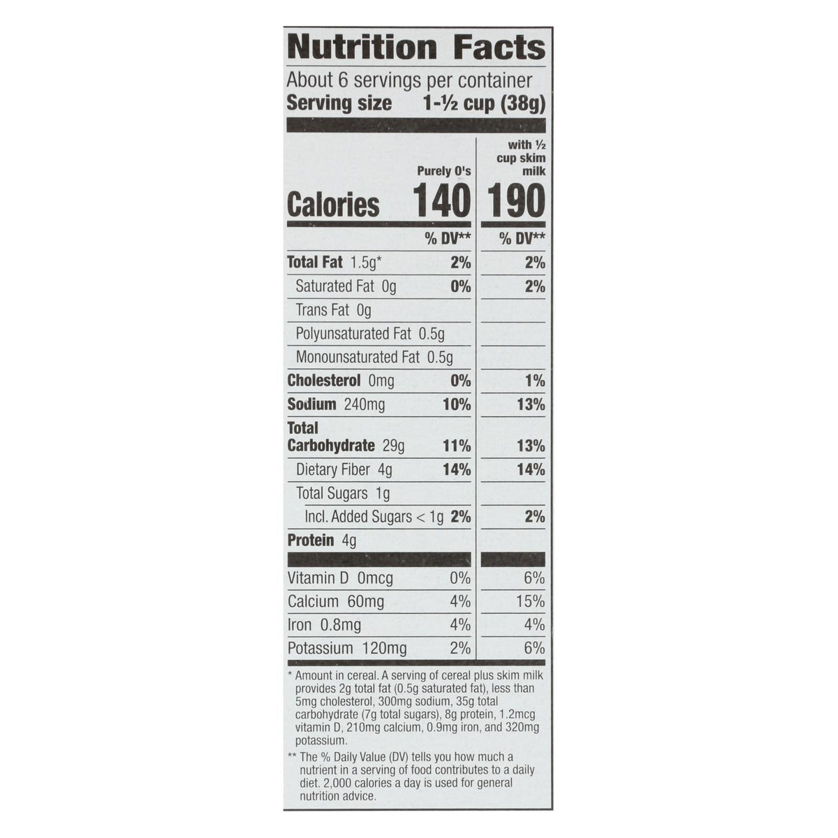 Cascadian Farm Purely O's Cereal (Pack of 12 - 8.6 oz)