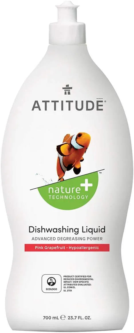 Attitude Dishwashing Liquid Citrus Zest 135.3 oz