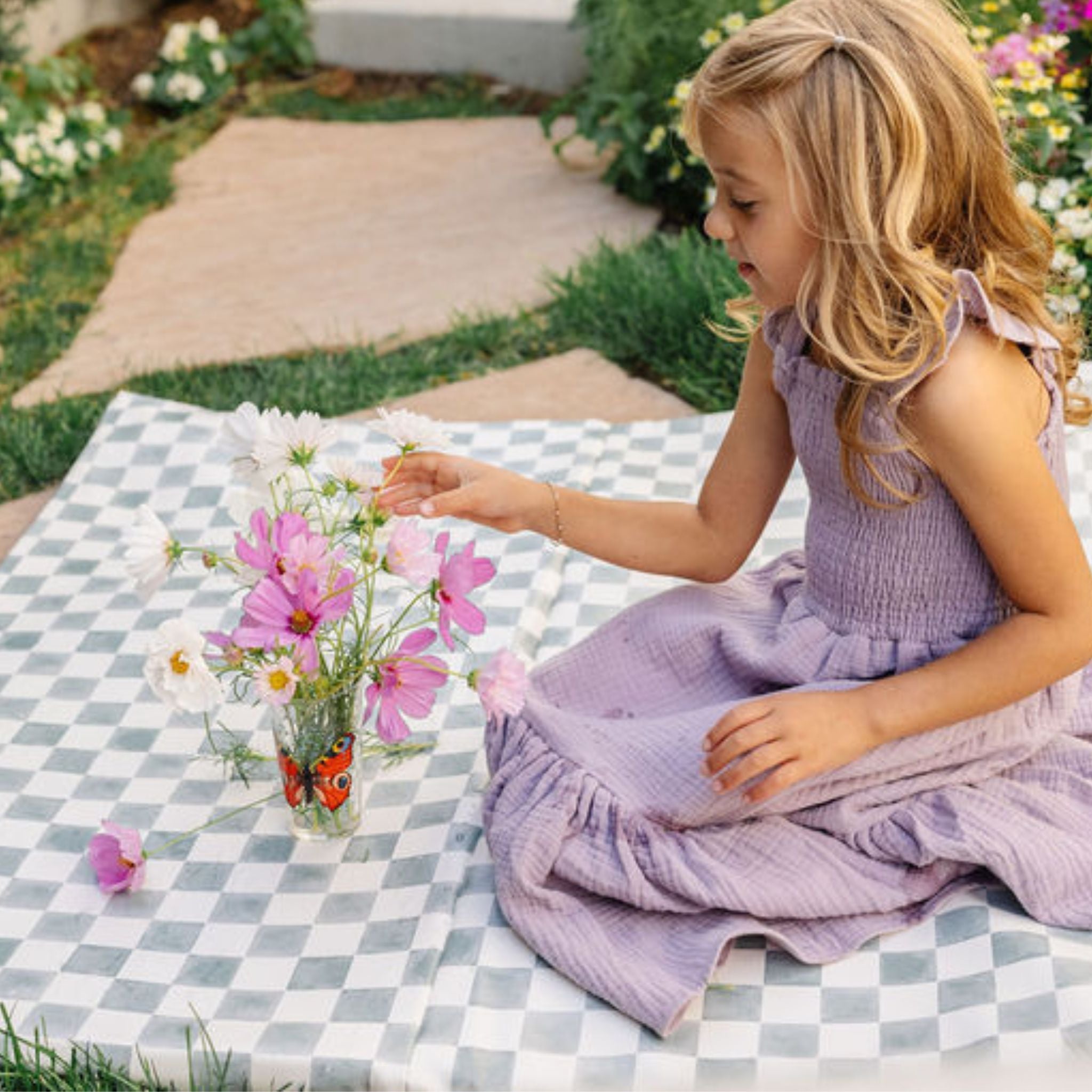 Toki Mats Checker Matcha Vegan Leather Mat - Gimme the Good Stuff