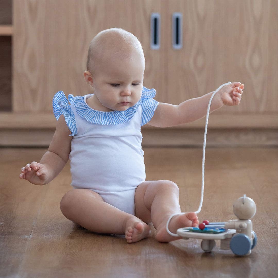 PlanToys Pull Along Musical Bear