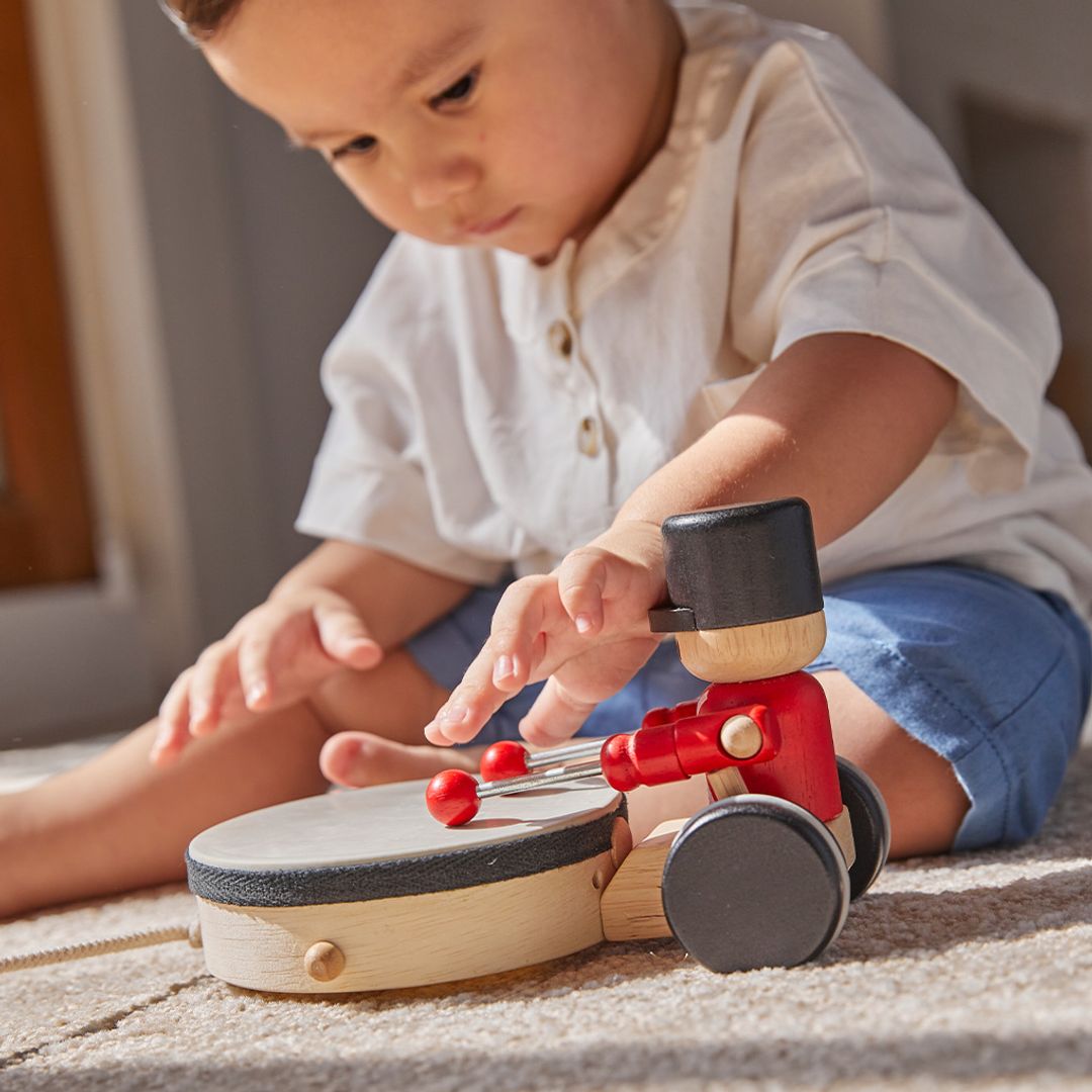 PlanToys Pull Along Drummer