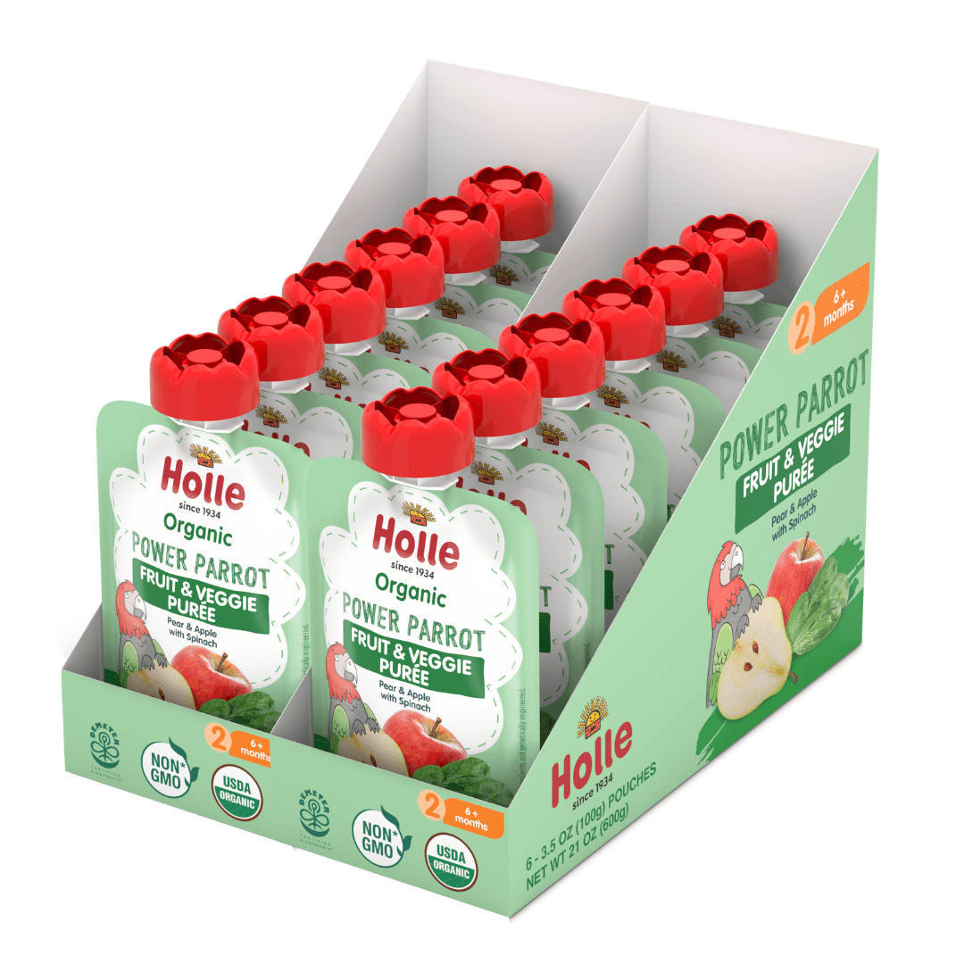 Holle Organic Power Parrot Fruit & Veggie Pouches