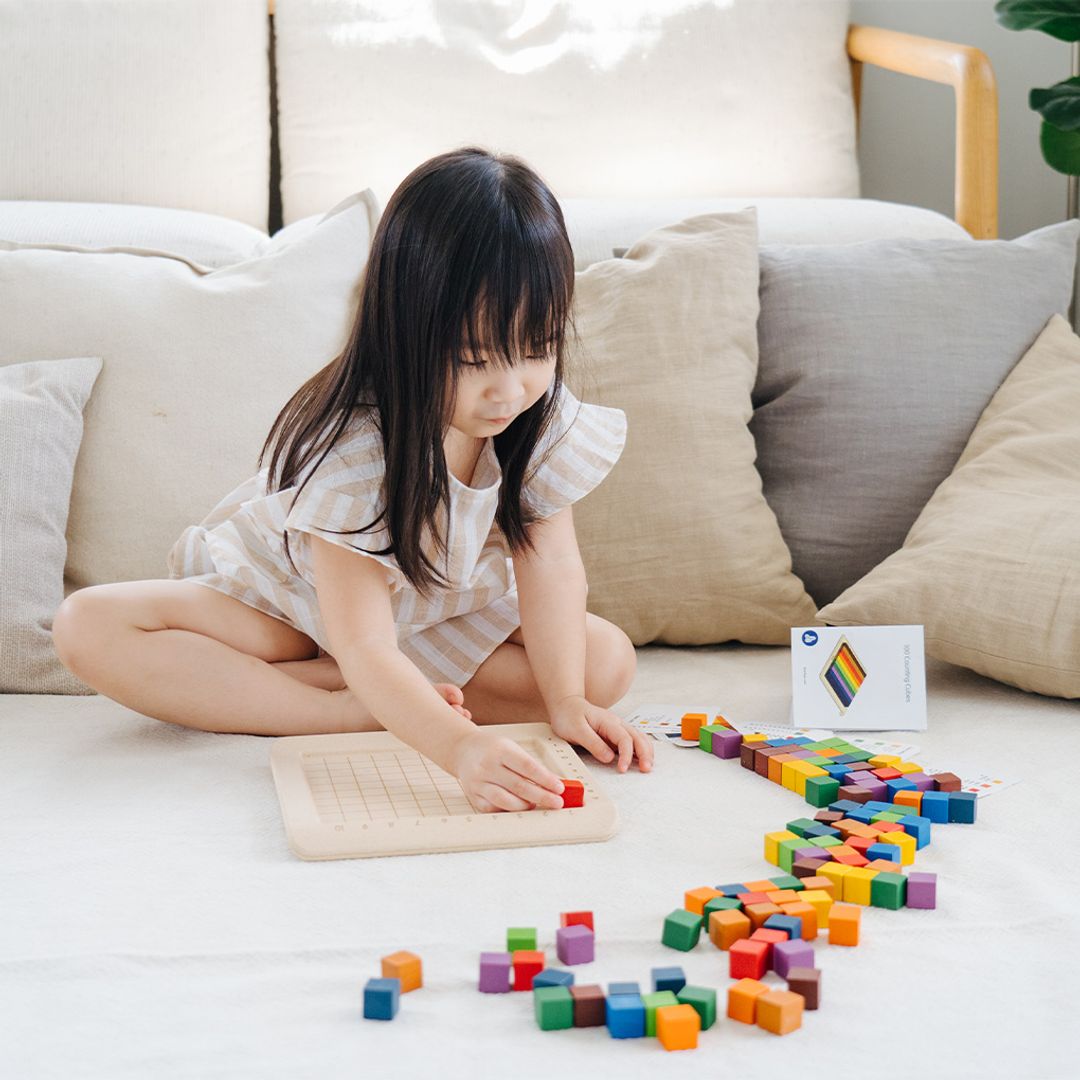 PlanToys 100 Counting Cubes - Unit Plus